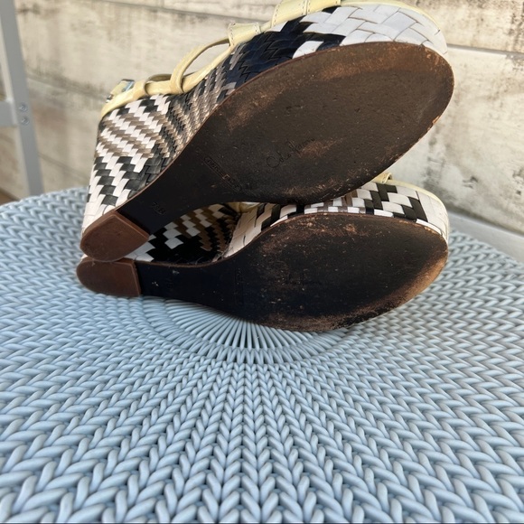 Cole Haan Nike Air Strappy Wedge Sandals Size 7.5 - Picture 9 of 11